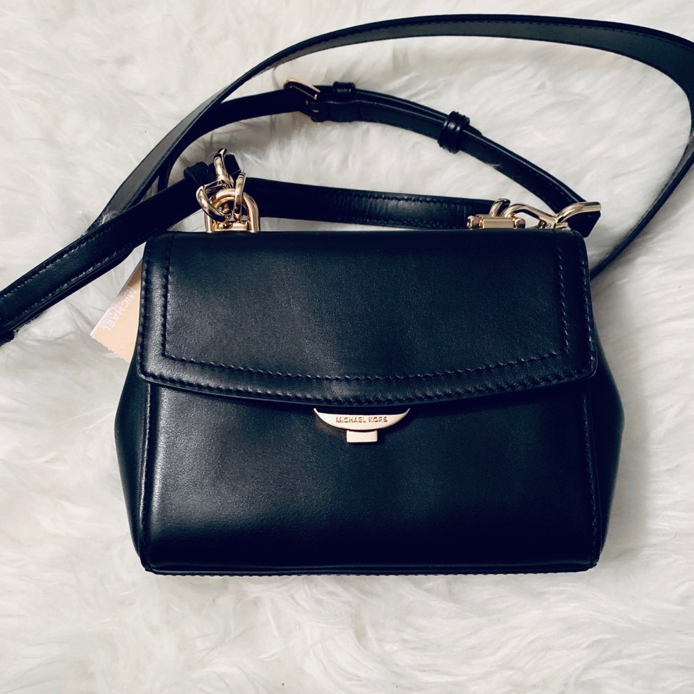 MICHAEL KORS AVA EXTRA-SMALL LEATHER CROSSBODY